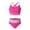 Hot Pink, variant on Teen Swimsuits for Girls Double Strap 2 Piece Girls Swim Suit with Chest Pad Teen Swimsuits for Girls 14-15 Years