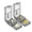 Gray, variant on 2PCS Pill Cutter for Small or Large Pills - Multiple Pill Splitter - Doubles as a Pill Box (Gray)