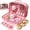 Cat, variant on Tea Set for Little Girls, Pretend Play Tea Party Set, Fruit Design Kids Tin Tea Set with Carrying Case (15 Pcs)