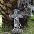 thumbnail image 2 of Nuevos adornos de lápida de Halloween transfronterizos, lápida de calavera de cuervo, casa embrujada, accesorios para festivales de fantasmas, decoraciones para fiestas, 2 of 4