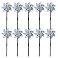 thumbnail image 2 of SPOORYYO 10-Pack Reflective Bird-Scaring Pinwheels - Humane Garden Bird Repellent and Decorative Outdoor Device to Protect Crops, Orchards, and Gardens from Birds, 2 of 9