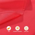 thumbnail image 6 of Party Supplies Washable Table Linen Wedding Table Cloth Dinner Napkins Cloth Napkins Solid Red WHITE, 6 of 8