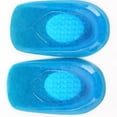 thumbnail image 2 of Plantillas de gel elásticas para el talón, almohadillas amortiguadoras para aliviar el dolor de talón, para mujeres y hombres (azul oscuro, tallas 36-40), 2 of 7