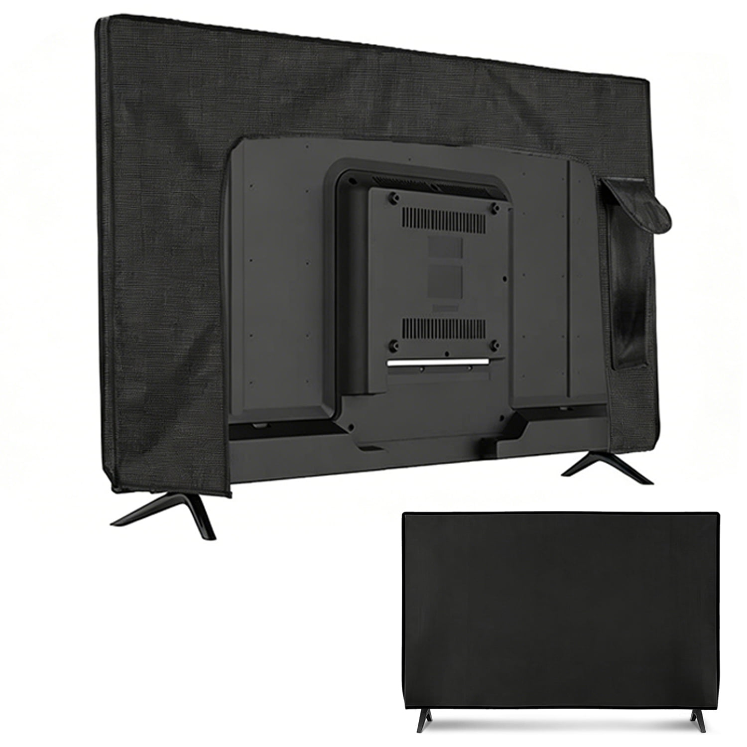 IC ICLOVER Indoor TV Cover 40-43", Television Dust Cover Screen Protector with Remote Control Pocket for LED, LCD, OLED TVs, Black