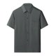thumbnail image 2 of pstuiky Mangas cortas para hombre, Camisa informal de manga corta, lisa, cómoda y con cuello vuelto para hombre camisetas de hombre xxl, 2 of 3