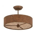 thumbnail image 2 of Meyda Tiffany 65920 Starry 3 Light 15" Wide Semi Flush Drum Ceiling Fixture, 2 of 5
