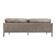 thumbnail image 6 of Velvet Sofa 84 Inch Modern Couch with Metal Legs, Gray Living Room Furniture, 6 of 8