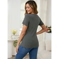 thumbnail image 4 of DARING DIVA Women's Double Layer Maternity Nursing Tops S Black, 4 of 7