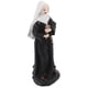 thumbnail image 3 of ColoMX Estatua de monja con crucifijo, figura de mesa de arena, adornos, modelo de foto, utilería, estatuilla de monja religiosa, estante de oficina, accesorios para el hogar, 3 of 7