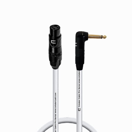Coluber Cable Unbalanced XLR Cable Female to Right Angle 1/4" TS Connector