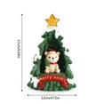 thumbnail image 3 of Adorno de Resina para Luz de Noche de Árbol de Navidad y Estrella de oso onlyliua, 3 of 7