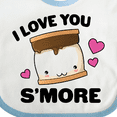 thumbnail image 4 of Inktastic Valentines Day I Love You S'more with Pink Hearts Boys or Girls Baby Bib, 4 of 4