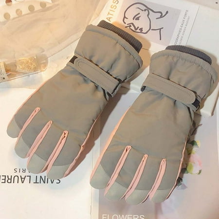 

Zedker Winter Running Gloves Winter Cycling Gloves Men Woman s Gloves Winter Outdoor Windproof Ski Riding Plus Velvet Double Layer Warm Gloves