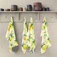thumbnail image 5 of Kitchen Towels Yellow Lemon Pattern Cleaning Towel Absorbent Hand Towels Tea Towels for Home Restaurant Dish Clean 28" x 18", 4PCS, 5 of 7