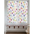 thumbnail image 6 of Living Room Curtains 72 Inches length, Colorful Polka Dot Window Treatment Curtain Drapes, Rainbow Polka Dot Watercolor Light Filtering Drapes for Bedroom Laundry Room, 52"x72", 2 Panels, 6 of 7
