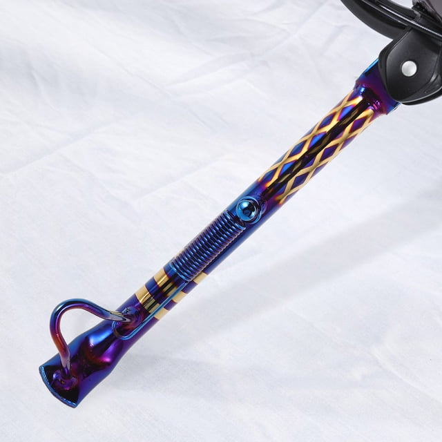 HEALEEP Motorcycle Kickstand Extension 1Pcs Prevent Tipping Over Multi Color Grid Pattern Vehicle Parking Stand