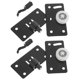thumbnail image 1 of WEUVEB 2Ud Rodamientos Negros Para Puerta Corrediza De Cocina Con Soporte Pesado Y Montaje Sencillo, 1 of 8
