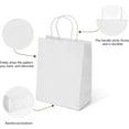 thumbnail image 3 of Qucyy 25Pcs Gift Bags 8x4.25x10.5 Inch Medium Kraft Paper Bags with Handles Bulk, Shopping Bags, Party Bags, Retail Bags, Merchandise Bags, Favor Bags, 3 of 4