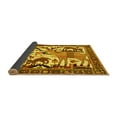 thumbnail image 2 of Ahgly Company Indoor Square Animal Yellow Traditional Area Rugs, 4' Square, 2 of 4
