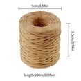 thumbnail image 2 of Creatrill Cinta De Papel De Rafia Para Manualidades, 218 Yardas, Cordel De Papel De Embalaje, 1/4 Pulgadas Por 218 Yardas (Kraft), 2 of 5
