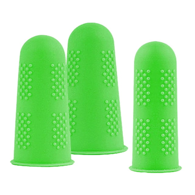 Guardoinrt 3x Gants Antidérapants pour Doigts Manches Résistantes aux Hautes Températures Couverture de Bout de Doigt licone