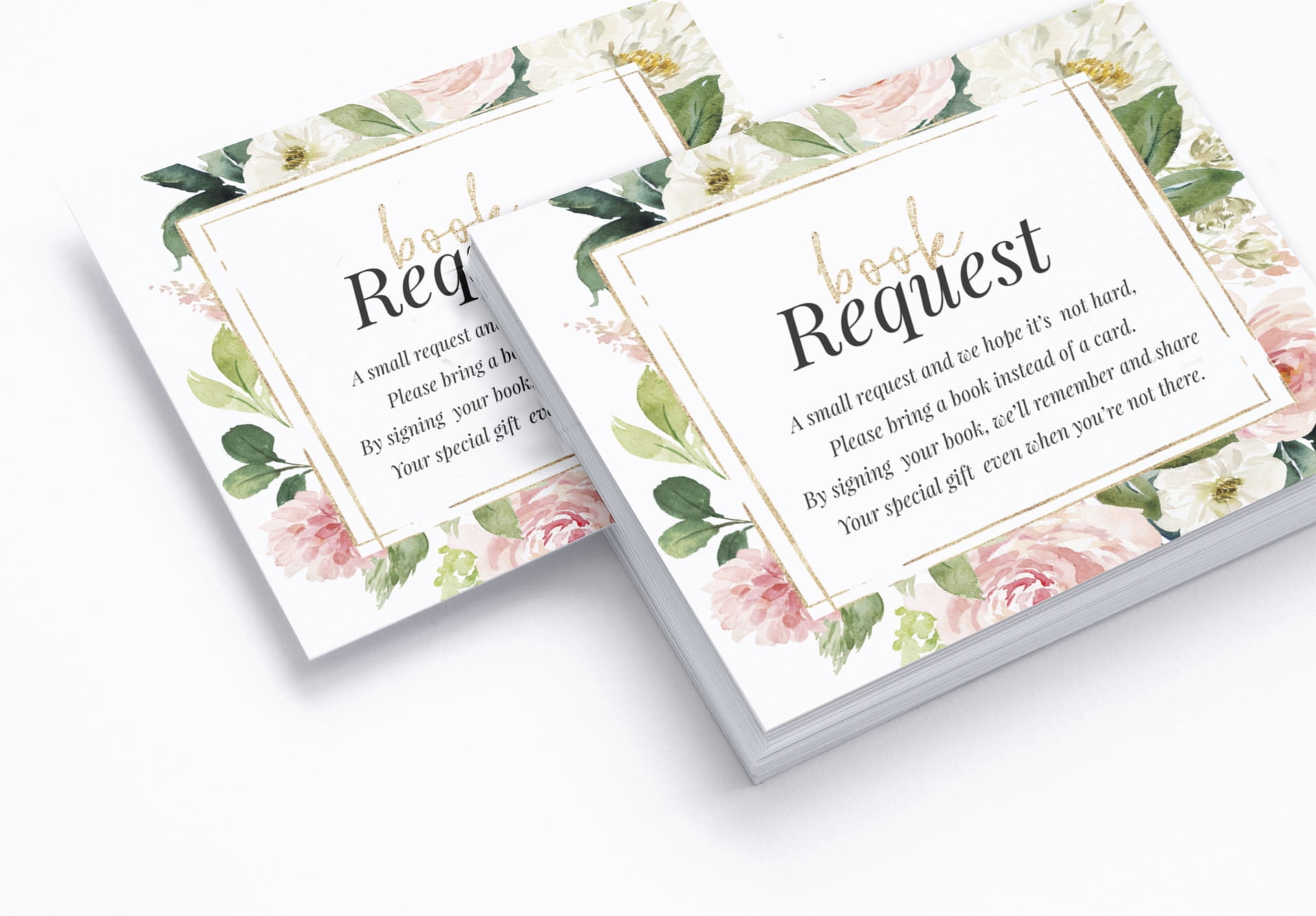 Inkdotpot Set Of 30Floral Baby Shower Invitations-Diaper Raffle Tickets And Baby Shower Book Request Cards Gender Neutral Invites Its A Boy Its A Girl