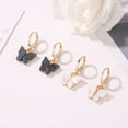 thumbnail image 3 of AYYUFE 1 Pair Earrings Animal Shape Elegant Women Acrylic Bright Color Dangle Earrings for Dating Acrylic,Alloy Black, 3 of 8