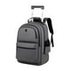 thumbnail image 5 of Bolsa de lona con ruedas, grande, impermeable, para viajes, para hombres y mujeres gris, 5 of 9
