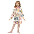 thumbnail image 6 of FORMRS Niños Bathrobe Unisex Hooded Robe Soft Plush Pajamas Sleepwear, Size 2-3T, Orange Jar, 6 of 7