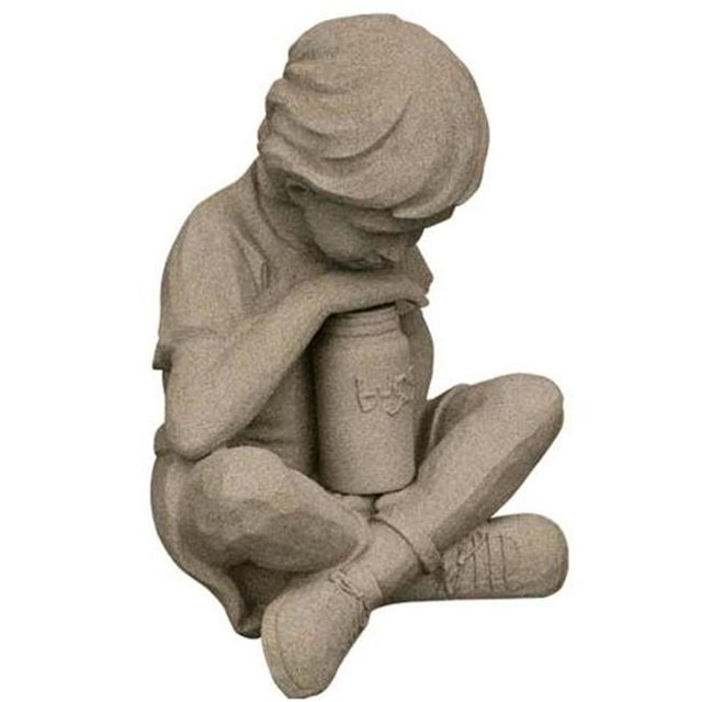 EmscoGroup 2225-1 Natural Boy - Boy With Bug Jar- Sand