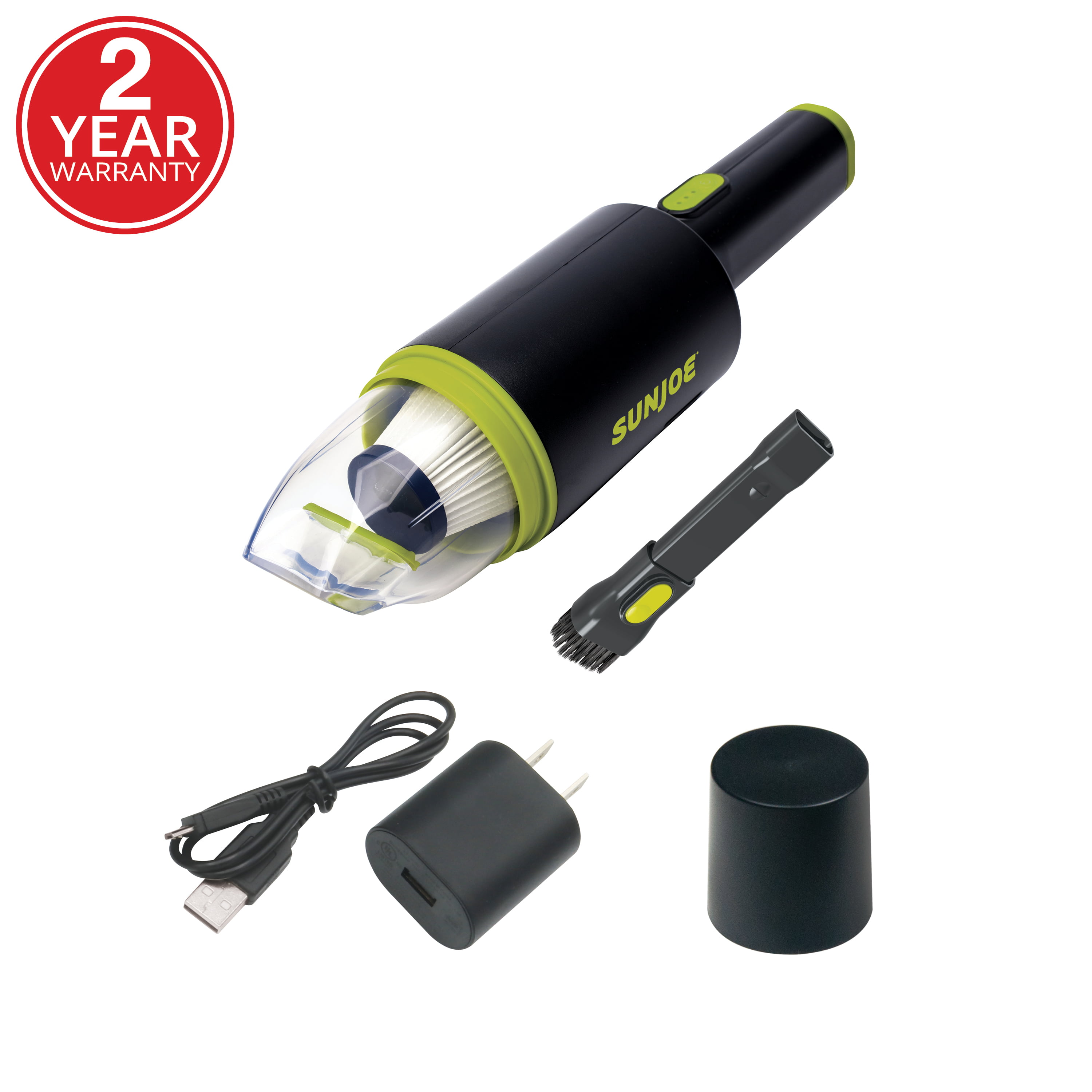 Sun Joe AJV1000 Cordless Handheld Vacuum Cleaner, Ultra-Lightweight, HEPA Filtration EZ Clear Collection Bin, USB Charging Block and Cable Included, For Home, Auto and RVs - Walmart.com