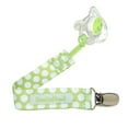 thumbnail image 3 of BooginHead Universal Pacifier Clip, Infant Toddler Boys and Girls, Green Polka Dots, 3 of 4