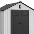 ModFusion 8x8 Ft Improved Natural Light, Outdoor Resin Storage Shed, 2