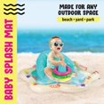 thumbnail image 3 of Alfombra inflable para salpicaduras de bebé con respaldo y divertidos anillos apilables | Almohadilla/piscina inflable para bebés | juguetes de verano, 3 of 5