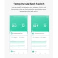 thumbnail image 4 of WiFi Temperature Humidity Sensor: Indoor Thermometer Hygrometer with App Alert, Free Data Storage Export, Smart Temperature Humidity Monitor for Home Pet Greenhouse, Compatible with Alexa, 4 of 7