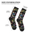 thumbnail image 3 of KLL Bright Mushrooms Print Cool Socks Men's Women's Crew Socks Funny Crazy Novelty Stockings, 3 of 7