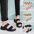 thumbnail image 2 of Mrzvby Wide Width Slippers For Women Breathable Holiday Solid Color Summer Slippers Home Broadband Casual Shoes, 2 of 9