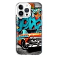 thumbnail image 1 of MUNDAZE Apple iPhone 14 Pro Max Shockproof Clear Hybrid Protective Phone Case Lowrider Painting Graffiti Art Cover, 1 of 5