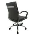 thumbnail image 5 of Furniture of America Damse Faux Leather Small Adjustable Office Chair in Gray, 5 of 9