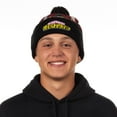 thumbnail image 5 of My Hero Academia Beanie Deku Shoto Bakugo Sublimated Knit Cuffed Winter Hat with Pom, 5 of 6