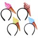 thumbnail image 1 of KAKOWELY 4 diademas de tela con diseño de helado: accesorios de fiesta de verano para mujer, cómodos y elegantes, ideales para cumpleaños, disfraces y eventos festivos., 1 of 5