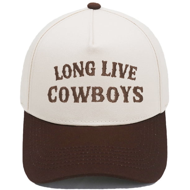 Gorra de béisbol con bordado de algodón liso Long Live C