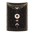 thumbnail image 1 of Tapiz de fases lunares, constelación misteriosa, cielo estrellado, cartas del tarot, colgante de pared, arte de pared estético retro astrológico para dormitorio, sala de estar, negro, 200 x, 1 of 5