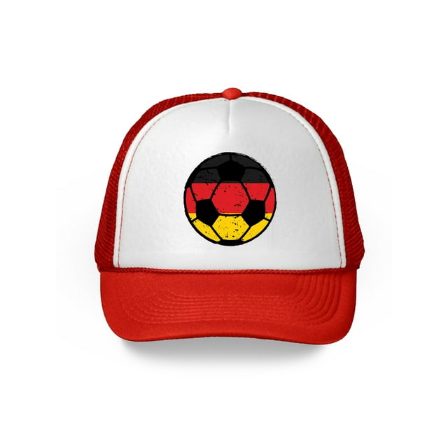 Awkward Styles Germany Soccer Ball Hat German Soccer Trucker Hat Germany 2018 Baseball Cap Germany Trucker Hats for Men and Women Hat Gifts from Germany German Baseball Hats German Flag Baseball Hat