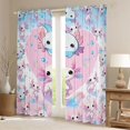 thumbnail image 3 of Feelyou Kawaii Axolotl Teens Black Out Curtains, Pink Blue Dreamy Animal Curtains Pack of 2 (42x63 Each), Cartoon Love Heart Bedroom Curtains, Blackout Curtains Bedroom Decor, 3 of 7