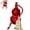 Red, variant on Glass Gourd Water Bottle, Chinese Retro Drinking Gourd Bottle Leak-Proof,Unique Bottles with Tassel & Sash for Home Decoration, Portable Sports Water Bottles for Outdoor
