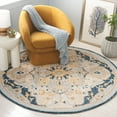 thumbnail image 2 of SAFAVIEH Metro Jerri Medallion Area Rug, Beige/Grey, 6' x 6' Round, 2 of 10