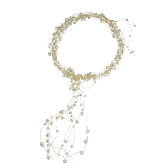 Diadema de novia con perlas para el cabello, tocado para dama de honor, accesorios para el cabello para boda, graduación y fiesta.