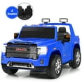 thumbnail image 4 of Gymax 12V Licensed GMC Kids Ride On Car 2-Seater Truck w/ Remote Control Blue, 4 of 10