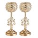 thumbnail image 1 of candelieres de cristal románticos de 2 piezas Regalos de Navidad para , accesorios de decoración para hogar, candeliere para fiestas, Colco candelabro redondo de cristal, 1 of 8